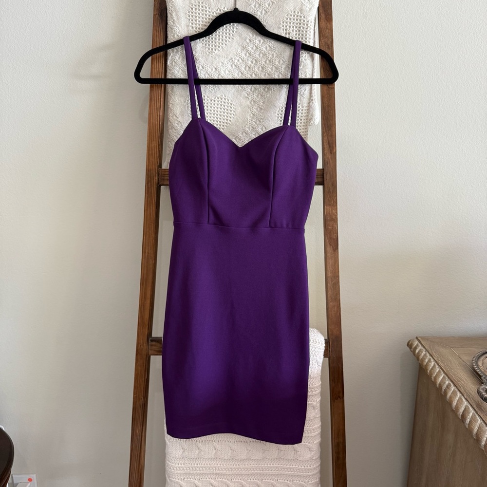 Jodi Kristopher Deep Purple Dress